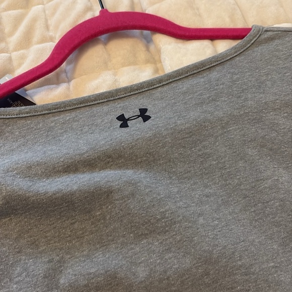 Under Armour Heat Gear The Rock Loose Crop Top Size Small - Picture 5 of 8